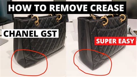 how to remove creases from chanel bag|how to reshape designer bags.